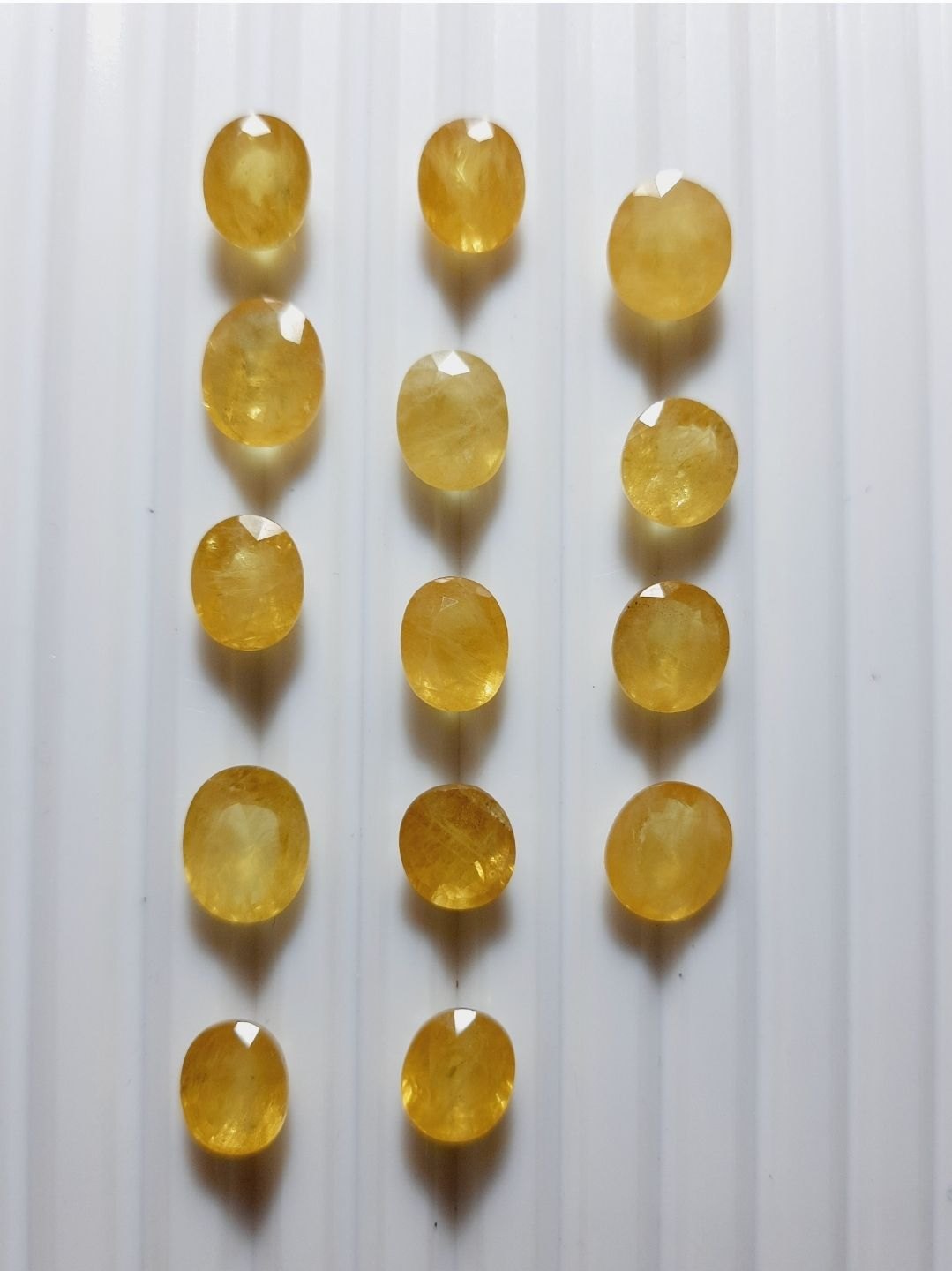 Natural Bangkok Pukhraj (Yellow Sapphire) Gemstone 4.25 to 6.25 Carats Golden Yellow Certified Original Jupiter Stone
