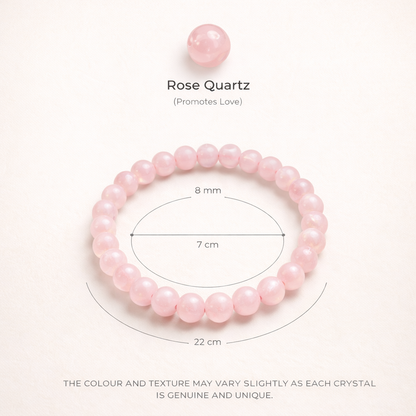 Rose Quartz Bracelet – Love, Relationship & Emotional Healing