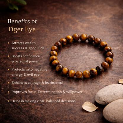 Tiger Eye Bracelet – Good Health, Strength & Courage Energy