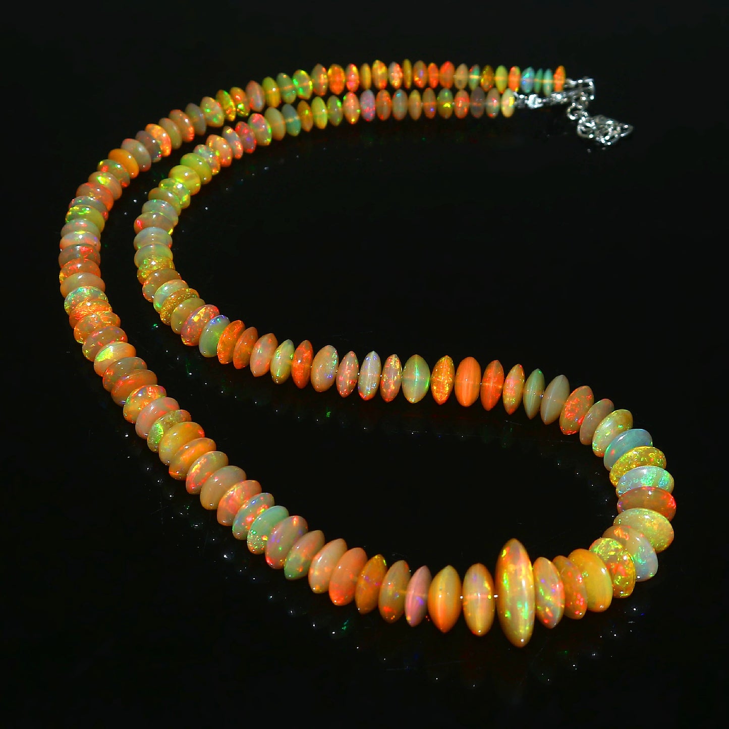 Natural Ethiopian Opal Necklace – Emotional Healing, Light & Timeless Style