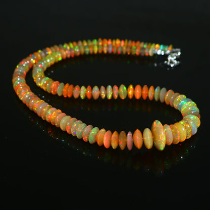Natural Ethiopian Opal Necklace – Emotional Healing, Light & Timeless Style