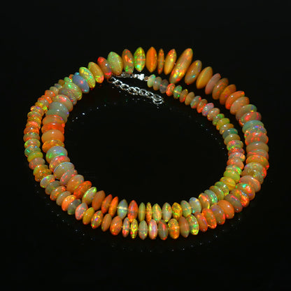 Natural Ethiopian Opal Necklace – Emotional Healing, Light & Timeless Style
