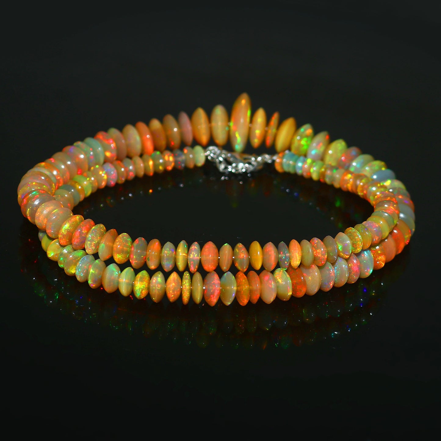 Natural Ethiopian Opal Necklace – Emotional Healing, Light & Timeless Style