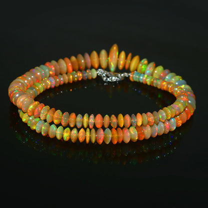 Natural Ethiopian Opal Necklace – Emotional Healing, Light & Timeless Style