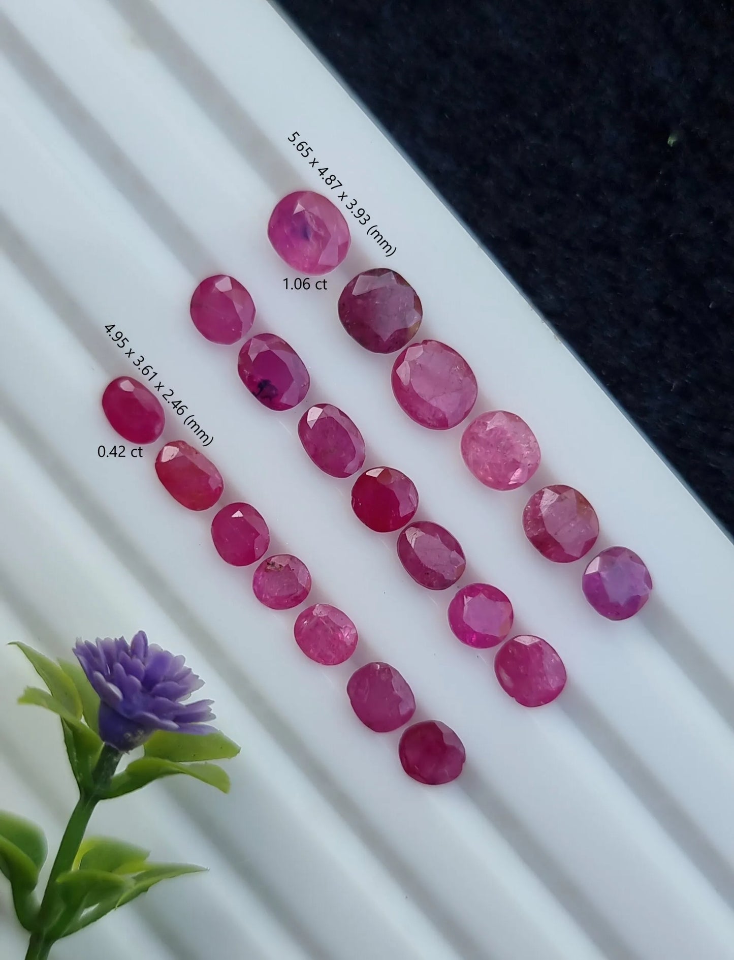 Natural Manik (Ruby) Gemstone Dark Pink 8.25 to 11.25 Carats Certified Original Ruby Stone for Sun Power, Confidence, Fame & Success