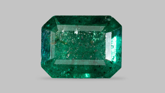 Natural Zambia Panna (Emerald) Gemstone Good Green Rectangle 4.25 to 6.25 Carats Certified Original Zambian Emerald Stone for Mercury Strength, Intelligence & Business Success
