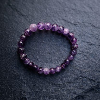 Amethyst Bracelet – Peace, Stress Relief & Calming Healing Energy