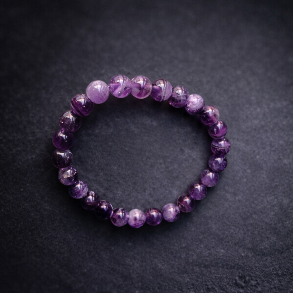 Amethyst Bracelet – Peace, Stress Relief & Calming Healing Energy