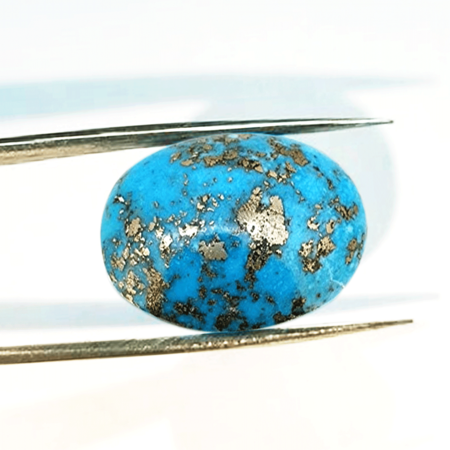 Natural Dark Feroza (Turquoise) Gemstone 4.25 to 6.25 Carats Certified Original Turquoise Stone for Luck Protection and Healing