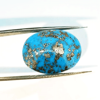 Natural Dark Feroza (Turquoise) Gemstone 4.25 to 6.25 Carats Certified Original Turquoise Stone for Luck Protection and Healing
