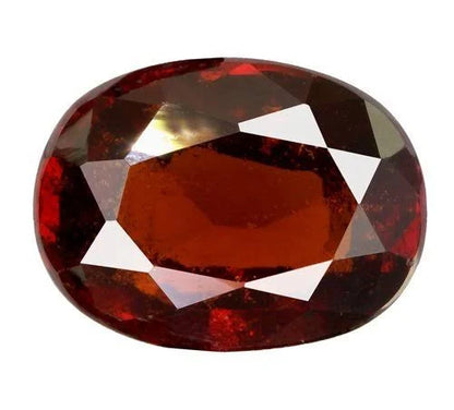 Natural Gomed (Hessonite Garnet) Gemstone 4.25 to 6.25 Carats Dark Brown Red Certified Original Rahu Stone