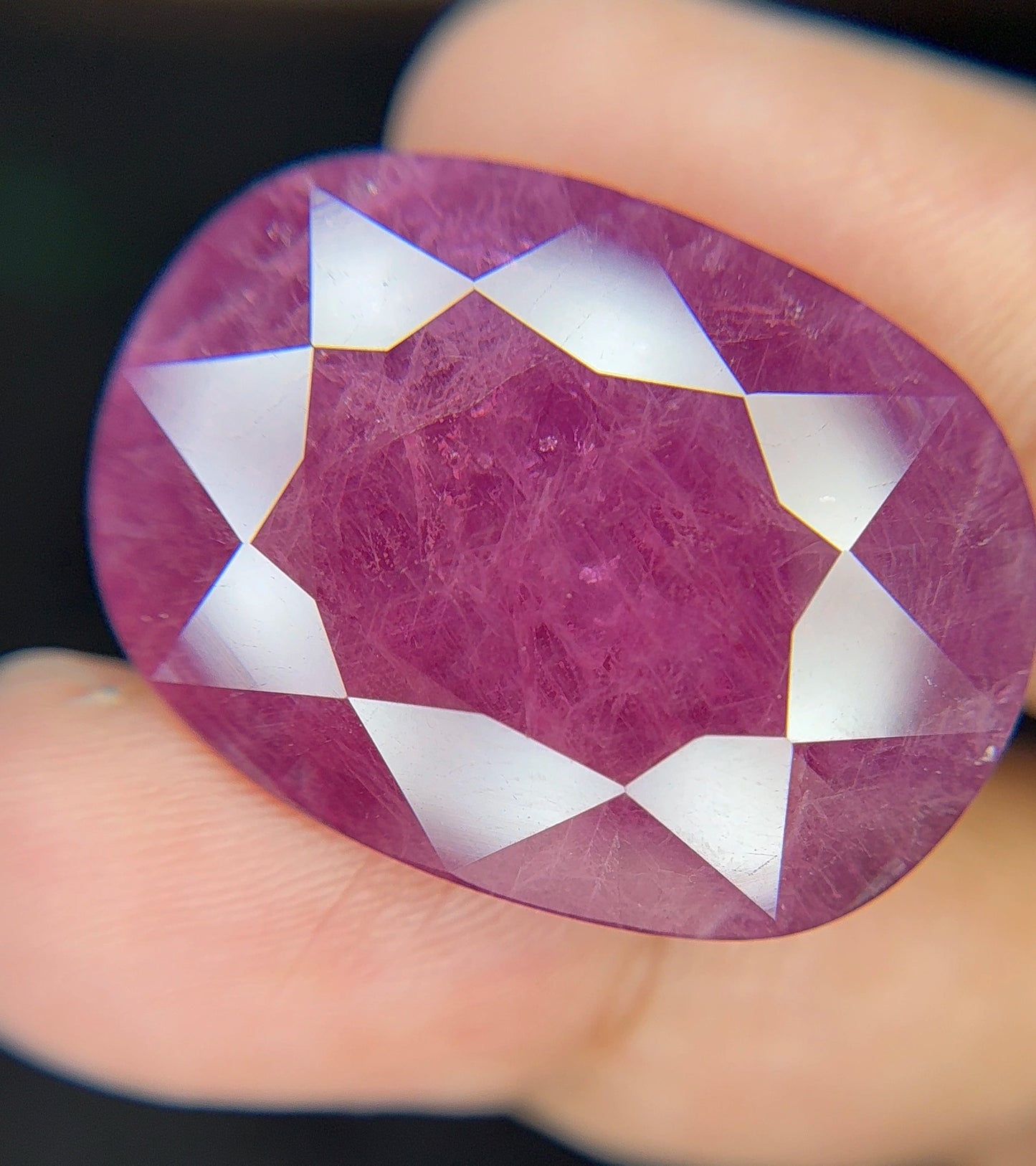 Natural Manik (Ruby) Gemstone Dark Pink 4.25 to 6.25 Carats Certified Original Ruby Stone for Sun Power, Confidence & Success