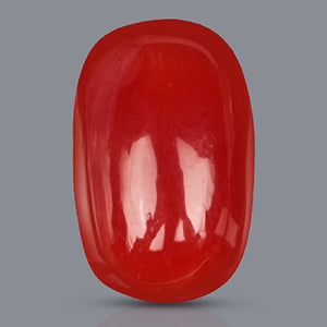 Natural Munga (Red Coral) Gemstone Red Oval 4.25 to 6.25 Carats Certified Original Moonga Stone for Courage, Energy & Mars Strength