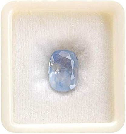 Natural Neelam (Blue Sapphire) Gemstone Light Blue Oval 8.25 to 11.25 Carats Certified Original Neelam Stone for Saturn Strength, Success & Protection