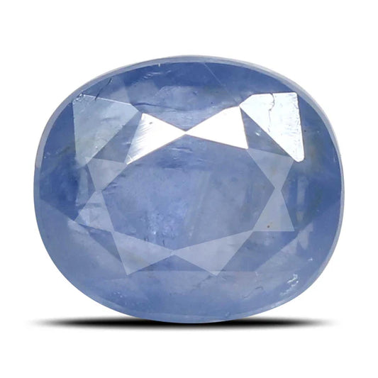 Natural Neelam (Blue Sapphire) Gemstone Light Blue Oval 4.25 to 6.25 Carats Certified Original Neelam Stone for Saturn Strength, Success & Protection